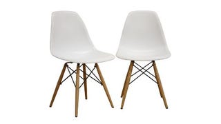 Baxton Studio LAC Plastic Side Chair Set of 2