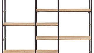 Amazon Brand – Rivet Modern Wood and Metal Floating Wall...