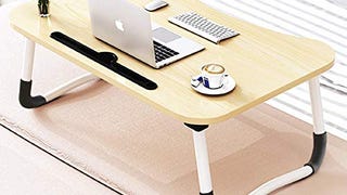 Foldable Bed Tray Lap Desk, Portable Lap Desk with Phone...