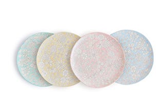 Dorotea Hand Painted Salad Plate, 8-Inch, Set of 4, Assorted...