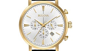 Bulova Classic Chronograph Mens Stainless Steel with Black...