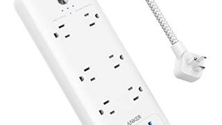 Anker USB C Surge Protector Power Strip, 6 Outlet & 3 USB...