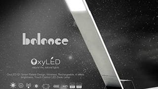 OxyLED Q1 Balance LED Desk Lamp, Piano Black