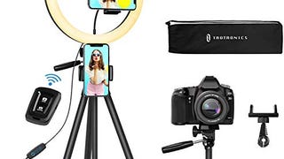 12" Selfie Ring Light with Tripod Stand 2 Phone Holders...
