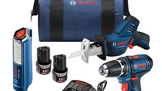 BOSCH Power Tools Combo Kit GXL12V-310B22 - 12V Max 3-Tool...
