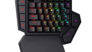 Redragon K585 DITI One-Handed RGB Mechanical Gaming Keyboard,...