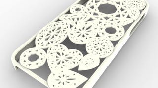 3D Printed Diamonds iPhone 5 Case, White