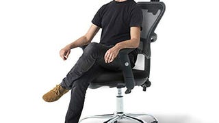 Home Office Chair Black Rolling Desk Chair with Armset...