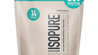 Isopure Protein Powder, Whey Protein Isolate Powder, 25g...