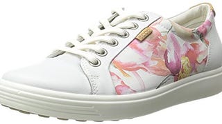 ECCO Women's Soft 7 Sneaker, White Floral Print/White/Powder,...