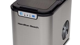 Hamilton Beach PIM-1-1A Portable Ice Maker, Black with...