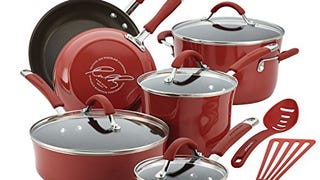 Rachael Ray Cucina Nonstick Cookware Pots and Pans Set,...