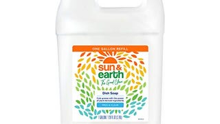 Concentrated Liquid Dish Soap by Sun & Earth, Plant-Based...