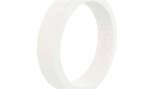 QALO Women's Rubber Silicone Ring, Smooth Stackable, Wedding...
