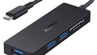 AUKEY Ultra Slim 4 Port USB 3.0 HUB Compatible with Most...