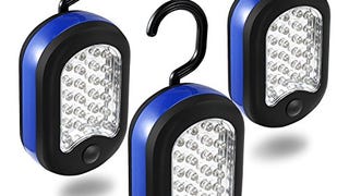Cade 3 LED Compact Work Lights, 24 LEDs-Magnetic & Hook...