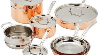 Cuisinart Copper Tri-Ply Stainless Steel 11-Piece Cookware...