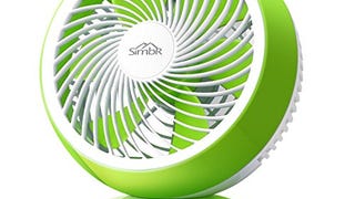 SIMBR Portable USB Mini Desk Fan with Quiet Strong Centered...