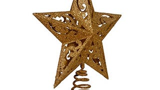 Kurt Adler 8-Inch Gold Glittered 5 Point Star