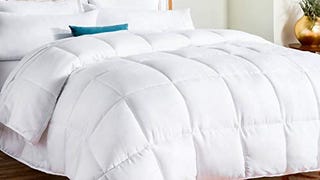LINENSPA All-Season White Down Alternative Quilted Comforter...