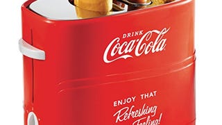Nostalgia Coca-Cola 2 Slot Bun Mini Tongs, Hot Dog Toaster...