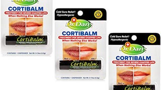Dr. Dan's Cortibalm -3 Pack -for Dry Cracked Lips - Healing...