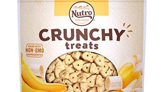 NUTRO Small Crunchy Natural Dog Treats with Real Banana,...
