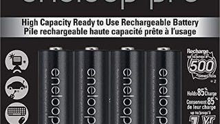 Panasonic BK-3HCCA8BA eneloop pro AA High Capacity Ni-MH...