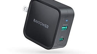 USB C Charger for MacBook Pro Air, RAVPower 65W 2-Port...
