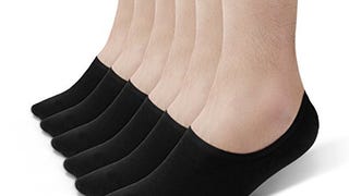 DAVID ARCHY Men's Cotton Ultra Soft Standard No Show Socks...