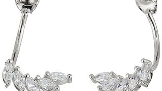 Sterling Silver Cubic Zirconia Marquise Earring