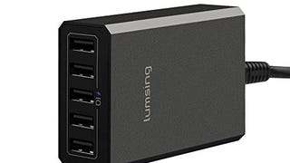 Lumsing USB Desktop Charger 5V 8A 5 Ports with Intelligent...
