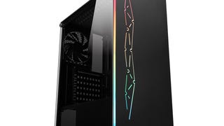 DIYPC Rainbow-Flash-G3 Black Steel/ Tempered Glass Gaming PC Case