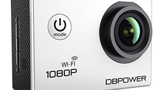 DBPOWER Waterproof Action Camera 12MP 1080P HD with 2 Batteries...