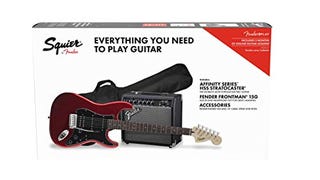 Squier by Fender Affinity Stratocaster Beginner Pack, Laurel...