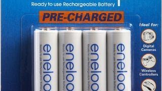 Sanyo Eneloop AA NiMH Pre-Charged Rechargeable Batteries...