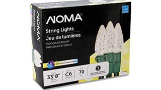 NOMA C6 LED Christmas Lights | 70 Clear Warm White Bulbs...