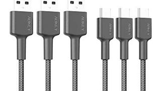 USB Type C Cable AUKEY [ 6ft 3-Pack ] USB C Cable Braided...