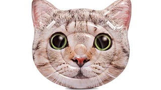 Intex Cat Face Inflatable Island, 58in x 53in, Multicolor,...