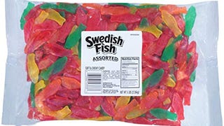 Swedish Fish Assorted Flavors Soft & Chewy Gummy Candy,...