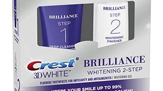 Crest 3D White Brilliance 2 Step Kit, Deep Clean Toothpaste...