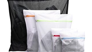 Set of 5 Mesh Laundry Bags 1 large, 2 medium & 2 small...