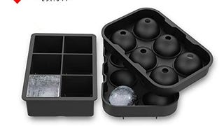 ALTMAN Ice Cube Trays 2 Pack Silicone Tray Set, Sphere...