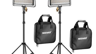 Neewer 2 Packs Dimmable Bi-Color 480 LED Video Light and...