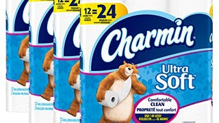 Charmin Ultra Soft Toilet Paper, Bath Tissue, Double Roll,...
