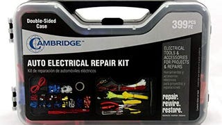 Cambridge Electrical Repair Kit with Case, 399 Piece Assortment...