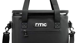 RTIC Soft Cooler 30 Insulated Bag, Black, Leak Proof Zipper,...