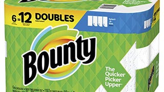 Bounty Select-A-Size Paper Towels, White, 6 Double Rolls...