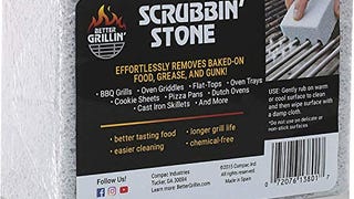 Better Grillin Scrubbin Stone Grill Cleaner-Scouring Brick/...