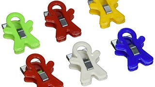 Adams People Shaped Magnet Clips, Assorted Color, Set of...